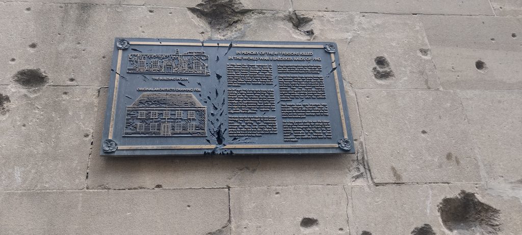 Bath Blitz memorial plaque